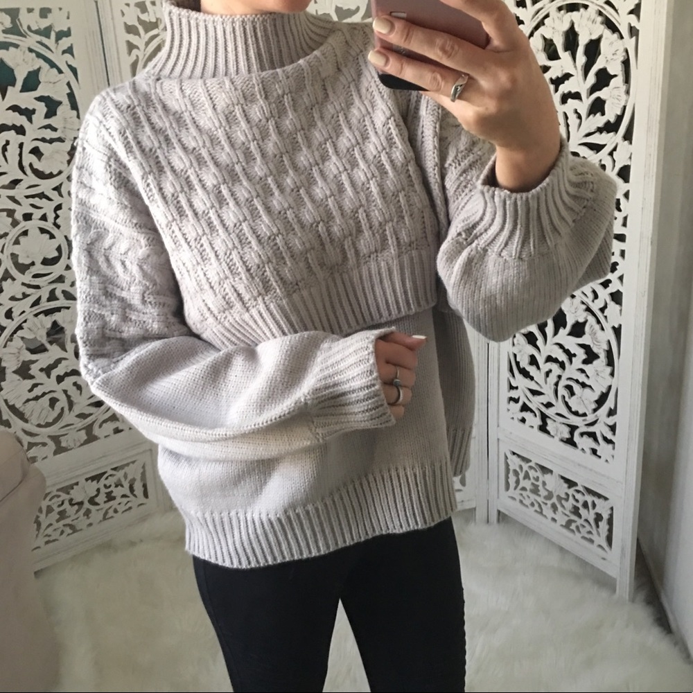 LAST 1️⃣ Balloon Sleeve Front Detail Sweater - Picture 2 of 7